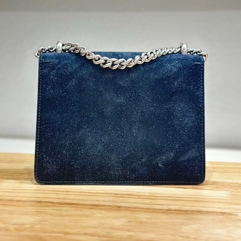 Gucci Black Velvet Mini Dionysus Shoulder Bag Crossbody - Picture 3 of 7